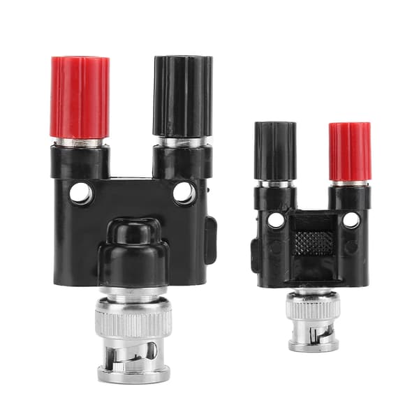 Han til 4MM bindestolper Bananstik Jack Koaksial Adapter Konnektor BNC Han Terminaler