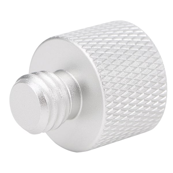 Mikrofonstativ Adapter 5/8 Tommer Hun til 3/8 Tommer Han Skruegevind Adapter til Mikrofonstativ Montering Sølv