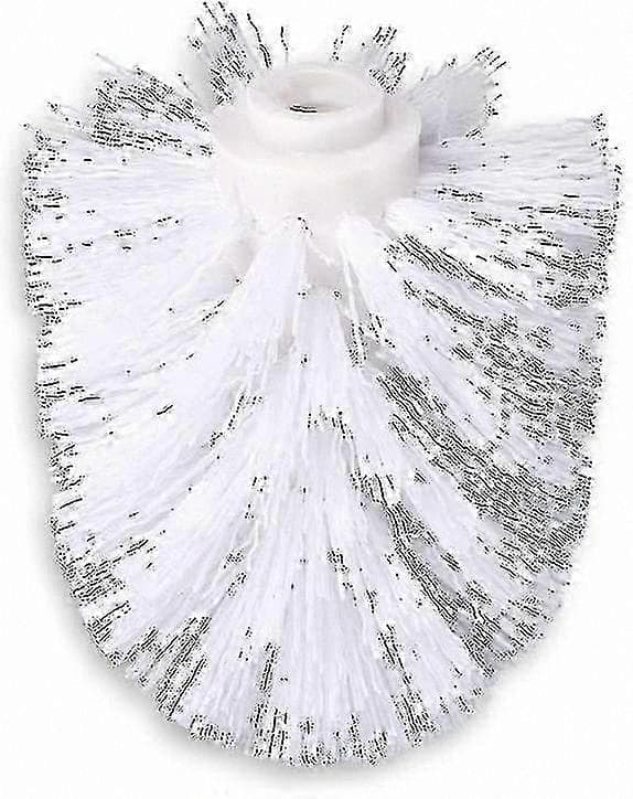 Hvide reservebørstehoveder til toilet, 6-pak, 8 cm diameter White 5pcs