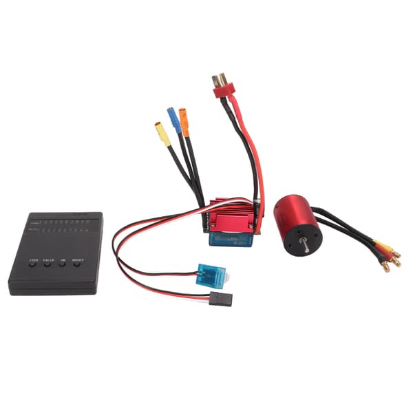 Børsteløs motor ESC Sæt Høj Torsion Flere Beskyttelser Programmerbar S35A Børsteløs ESC med programmerer til 1/14 1/16