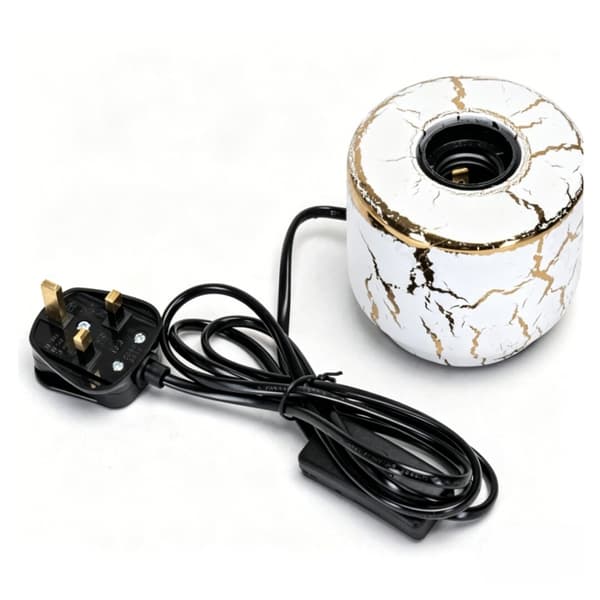 2 bordlampe keramiske lampehuse (uden lyskilde) MAX.60W E27 keramik