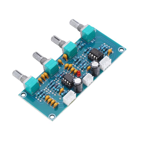 Digital Effektförstärkarkort PCB 2 Kanaler Förförstärkarkort Modul NE5532 Chip DC12V~24V