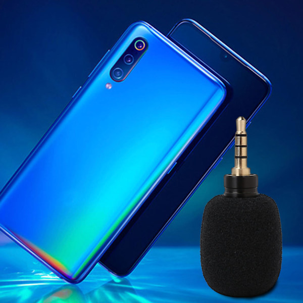Mini Mikrofoni Kannettava 3,5 mm:n liitin Mobiilille Älypuhelimelle (Neljä napaa)