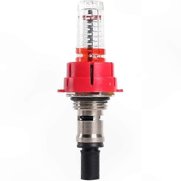 10-pack flödesmätare för golvvärme, justerbar flödesregulator med visuell övervakning för 1/2-tums värmegrenrör Red
