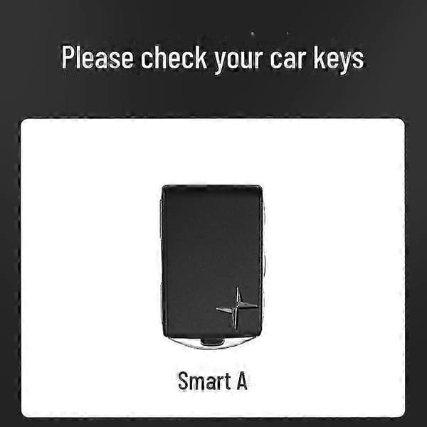 【03】2025 Polestar 2 Key Shell for Single and Dual Motor, Standard Long-Range Shell with Single Buckle for Polestar 1. black
