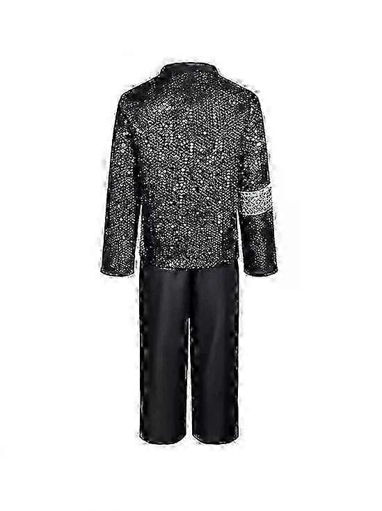 Michael Jackson-kostym MJ Cosplay-dräkt Vuxen Maskeradkostym Halloween L