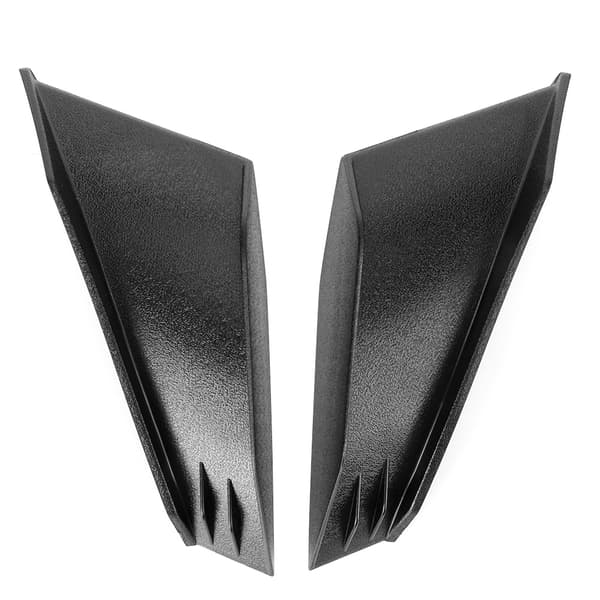 1 par universelle motorcykel winglet aerodynamisk vinge kit passer til Honda Yamaha (sort)