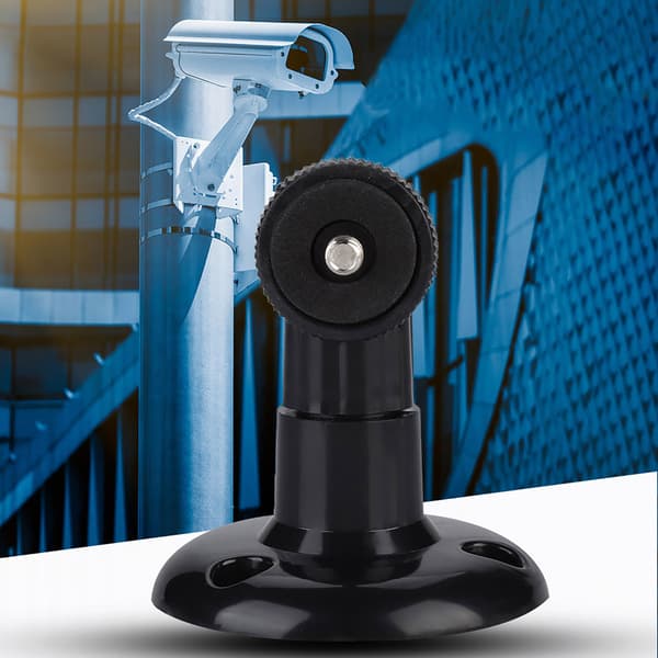 Övervakningskamera CCTV-Stativ Väggfäste Rotationsbart Mini-Kamerastativ Svart