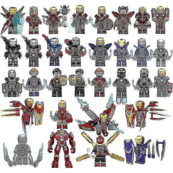 Avengers 4 Iron Man & Spider-Man Byggleksaker - Thanos & Thor Ingår 32pcs