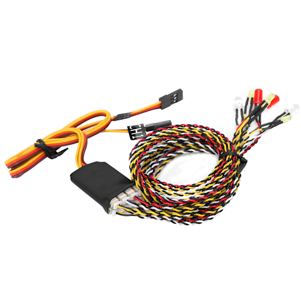 RC Crawler Køretøj 8LED Linkage Lys Gruppe Tilbehør til SCX10 D90 1/8 1/10 RC Bil