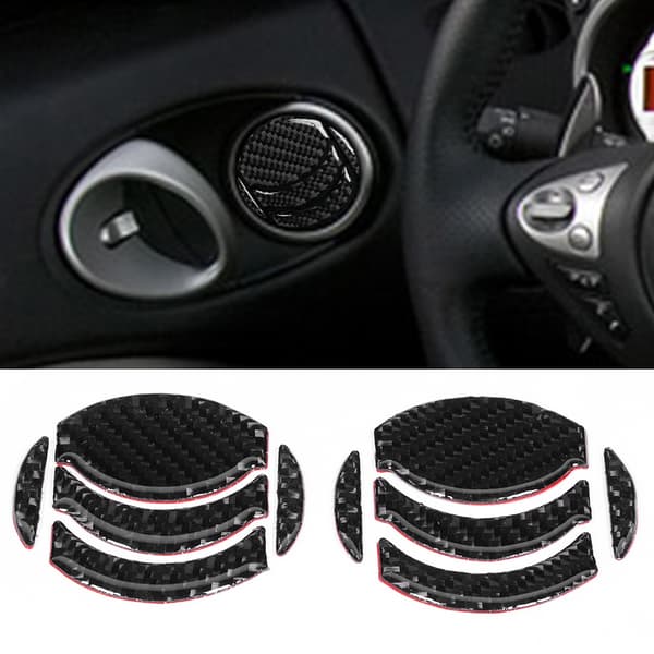 10 st/set Kolfiber Dörr Luftventil Trim Modifiering Passar Nissan 350z 2006-2009