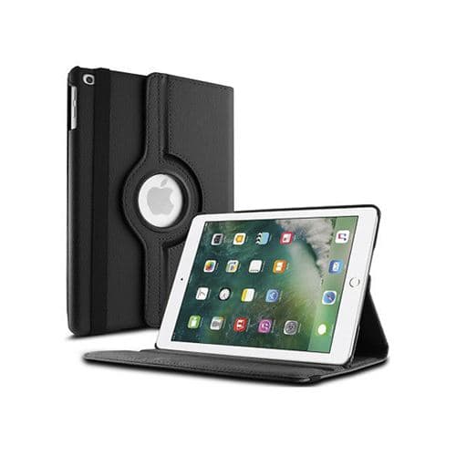 【03】Roterende folioetui kompatibel med iPad 6. generation 9,7 tommer sort