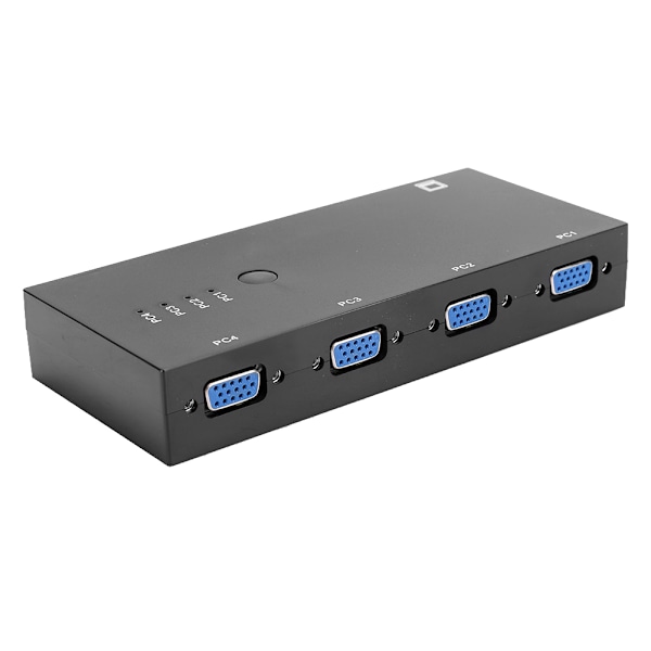 4-in-1 VGA-videomuunnin 500 MHz:n kaistanleveyssovitin musta kodin äänilaitteisto