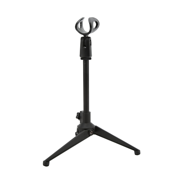 Justerbar Bordmikrofon Tripod Stand Holder Beslag Bord Mikrofonholder med Mikrofonklips til Konference Live Broadcast
