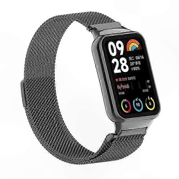 Magnetisk Milanese Loop-rem i rustfrit stål med stik til smart aktivitetsmåler Multicolor Style B