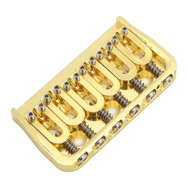 Elektrisk Gitarr Fast Kort Stall Hardtail 6 Strängar Genom Kroppsdesign Icke-Tremolo Gyllene