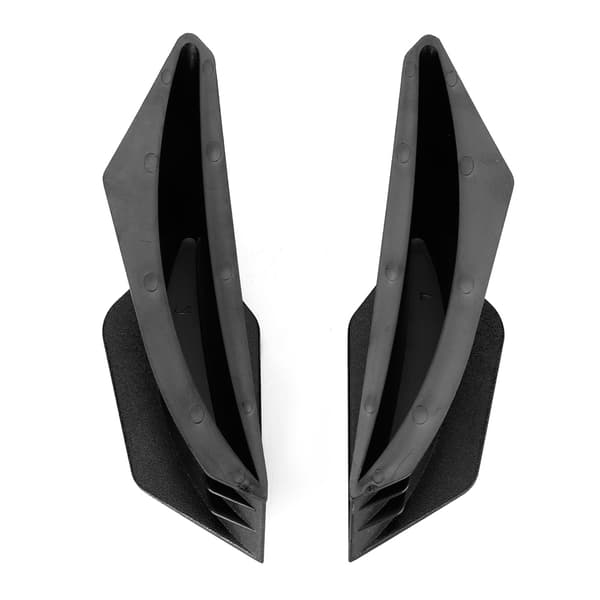1 par universelle motorcykel winglet aerodynamisk vinge kit passer til Honda Yamaha (sort)