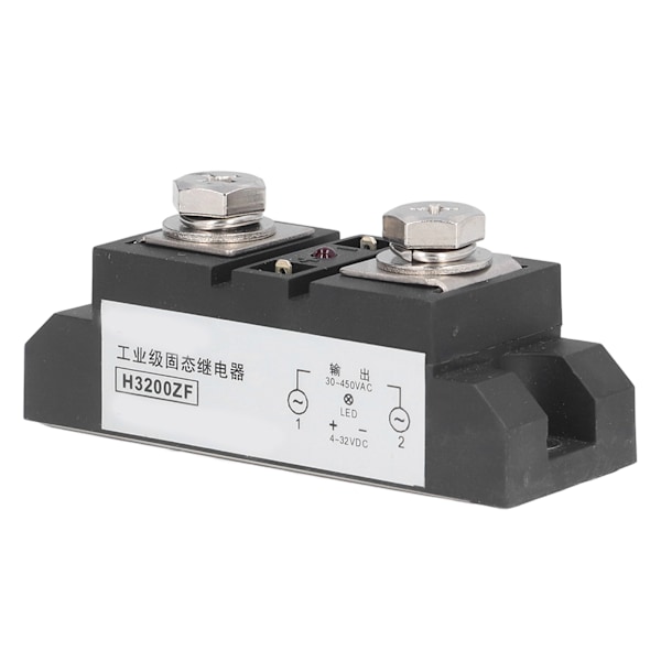200A Industriel Solid State Relæ 4 til 32VDC Input 30 til 450VAC Output 2500V Isolationsspænding Modstå Spænding Industriel SSR