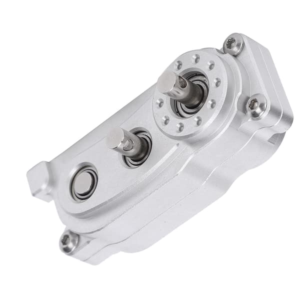 313mm Hjulbas Metallchassi Ram Transfer Case Ersättningsdelar Passar för 1/10 RC Crawler Bil Silver