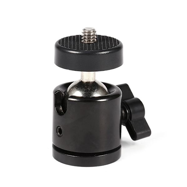 Ny 360° Mini Kulhuvud Fäste för 1/4\" Kamerastativ & 3/8\" Flashhållare