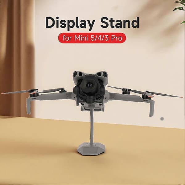 Drone Display Stand til DJI Mini 5/4/3 Pro Stabil Skrivebordsbeslag Holder Vigtigt Drone Tilbehør Harmaa