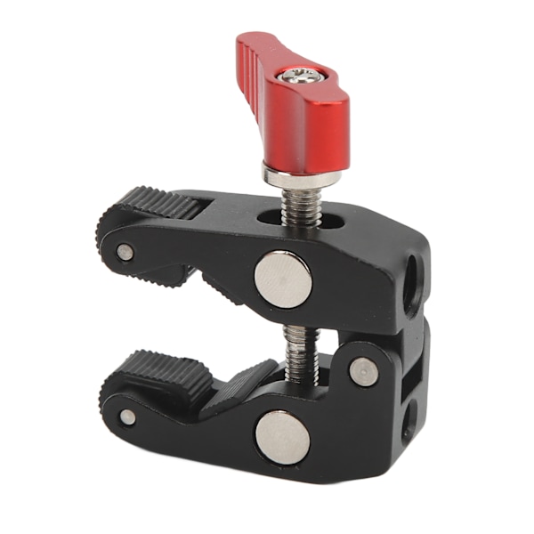 Lille Superklemme Krabbetang Clip af aluminiumslegering med 1/4 tomme 3/8 tomme gevind Kameraklemmebeslag