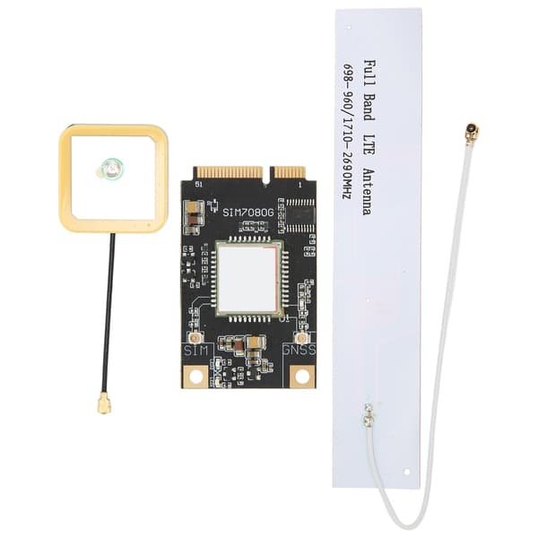For LILYGOTTGO PCIE 7080G Modul SIM7080G Chip PCIE Modulkort med LTE Antenne GPS Antenne Skruer