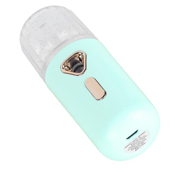 30ml Mini Ansiktsfuktare Bärbar Nano Atomisering USB Laddning Ansiktsmistspray Grön