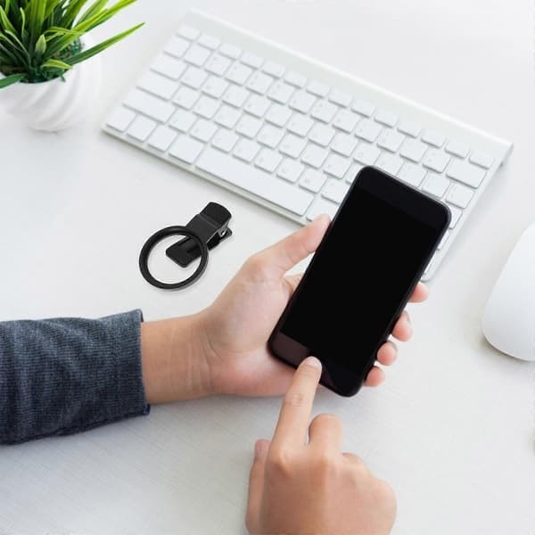 Effektfilterklemme til mobiltelefonkamera universel telefonlinsefilterklemme telefonkameralinsefilterklemme Musta 9 x 5,8 cm