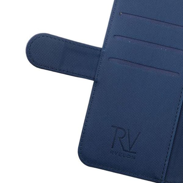 【03】Samsung Galaxy S22 Wallet Case Magnet Rvelon - Blue Marinblå Marinblå blue