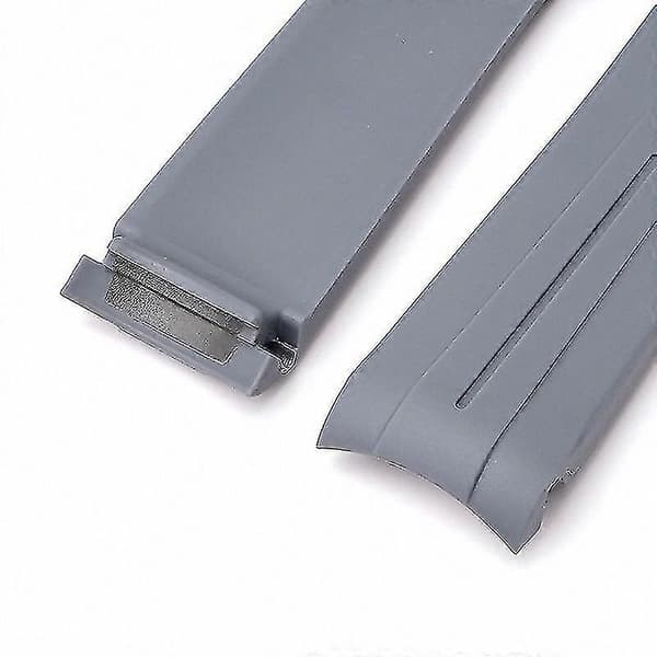 20MM TPU Arc-klockarmband med silverfärgat spänne för Omega- och Swatch-armband Bright Red