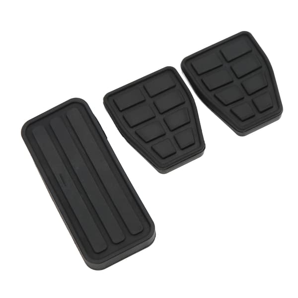 3 stk. Kobling Bremse Accelerator Pedal Pad Kit Gummi Sort Fleksibel Slidstærk Erstatning til T4 Transporter 1990‑2003