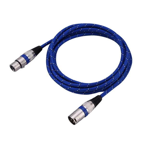 XLR Han til Hun Stik Balance 3-benet Mikrofon MIC Lydkabel 3 meter