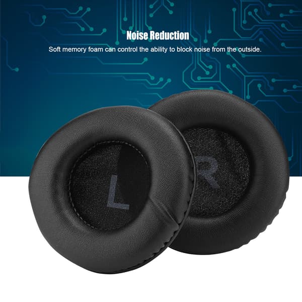 2 st Universal Ersättning 90MM Öronkuddar Mjukt Skum Kudde Headset Skyddsfodral