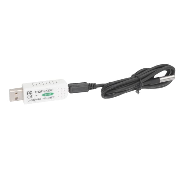 USB Dator Temperatur Hygrometer Datalogger PC Temperatur Luftfuktighet Alarm för Miljöövervakning