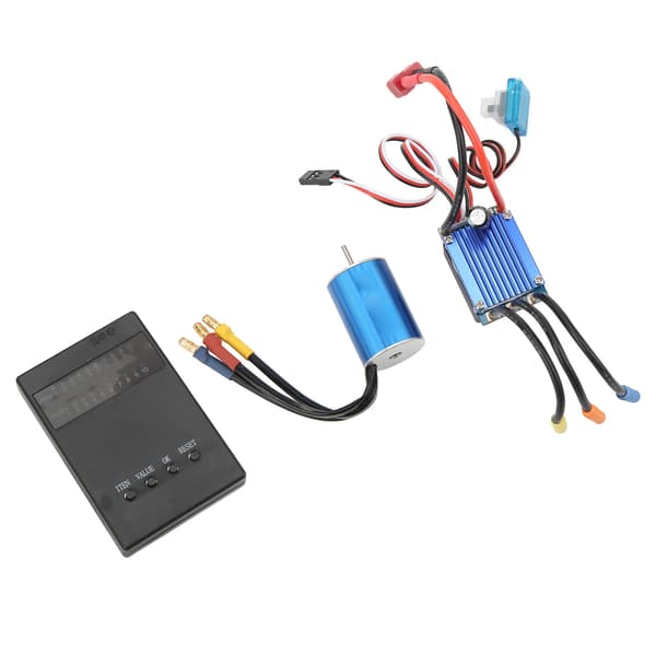 2435 4500KV Børsteløs Motor Programmeringskort 25A Børsteløs ESC til 1/16 1/18 RC Bil