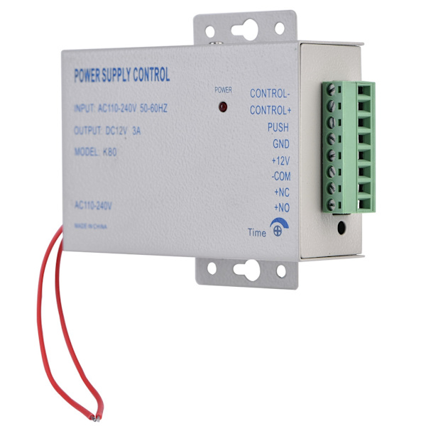 Input AC110V-240V Output DC 12V 3A 30W Strømforsyningscontroller til Døradgangskontrolsystem