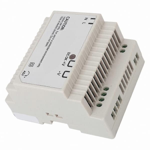 24V 60W industriell krafttransformator med DIN-skenemonteringskompatibilitet och 100-240V ingångsområde för spänningsreglering Solid Normal