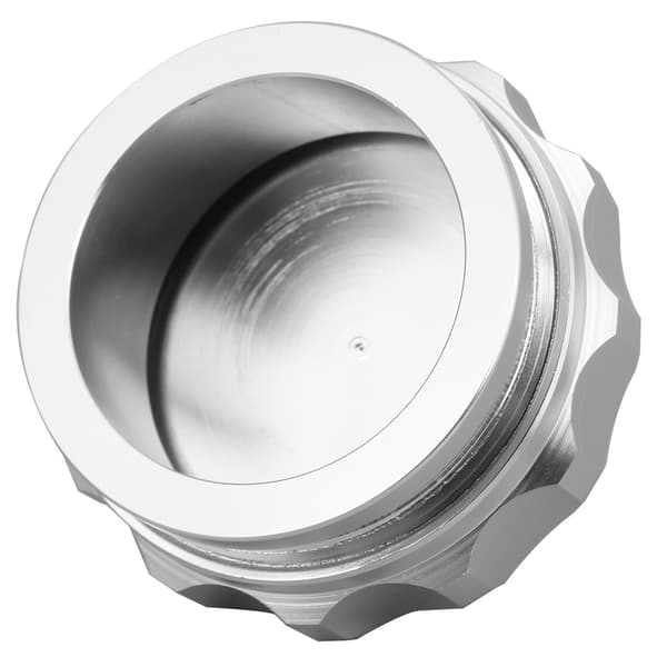 Bränsle Vattentank Påfyllningshals Lock Kit 1.9in Innerdiameter Aluminium Universal för Bil Silver