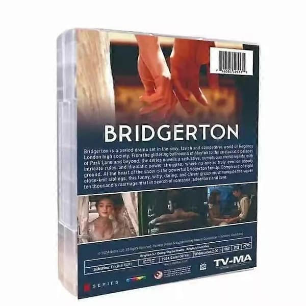 【03】Bridgerton Sæson 1-3 DVD TV-serie 9-Disc Ny Box Set Engelsk[D]