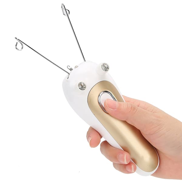 【03】Gold Electric Thread Epilator Physical Thread Remover Hair Removal Face Arm Leg gold