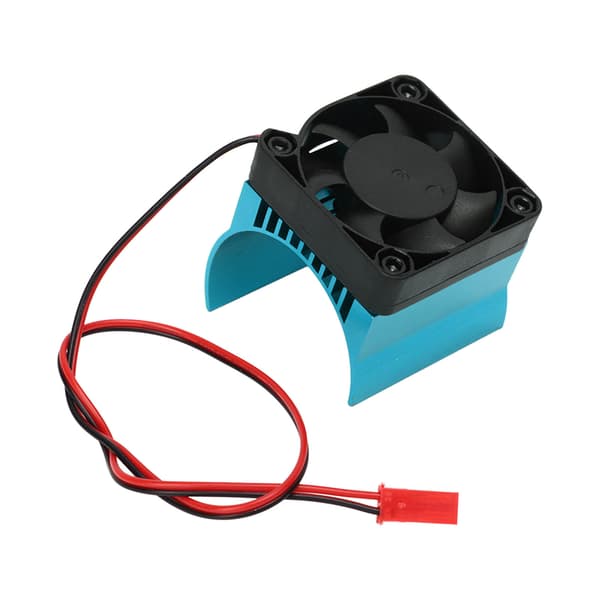 Motor Køleplade Aluminium Legering Stabil Effektiv Temperaturstyring Køleblæser til 42mm Dia Motor 1/8 RC DC 5V Blå