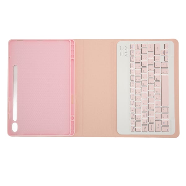 Tabletin näppäimistö BT-yhteys PU-nahkaa Tarkat leikkaukset Vedenpitävä langaton näppäimistö Tab S9 11 tuuman 2023 Pinkki