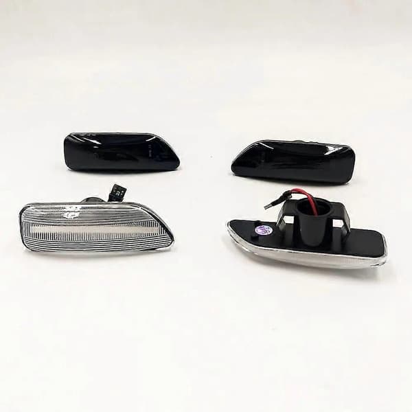 sæt dynamiske ravfarvede LED-sidemarkeringsblinklys til Volvo XC90 S80 XC70 V70 S60 2001- 2006 2007 2008 2009 Smoke shell No Dynamic