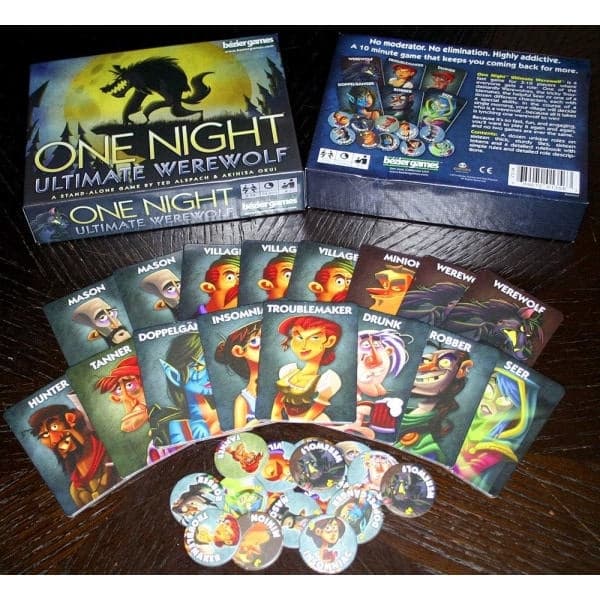 【03】Bezier-lautapeli \"One Night Ultimate Werewolf Black