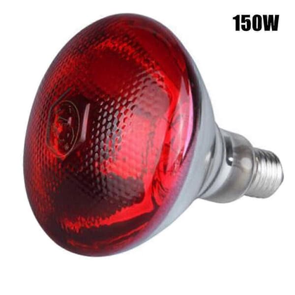 2 kpl punainen lamppu lämpölamppu 150W E27 karkaistu lasi pentu kana 2pcs 150W