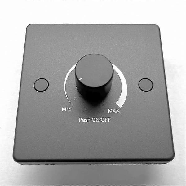 Universell 12-24V PWM-dimmer för husbilsbelysningskontrollpanel Lågspänning 10A dimningslösning Black