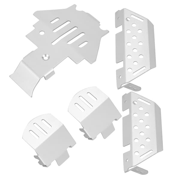 5 st/set Chassi Pansar Skyddsplatta Aluminiumlegering Skydd Passar för TRAXXAS/TRX‑4/TRX4 RC Bil