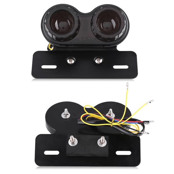 Motorcykel LED Baglygte Bremsesignal Blinklys til Custom Cafe Racer Rød Lygte