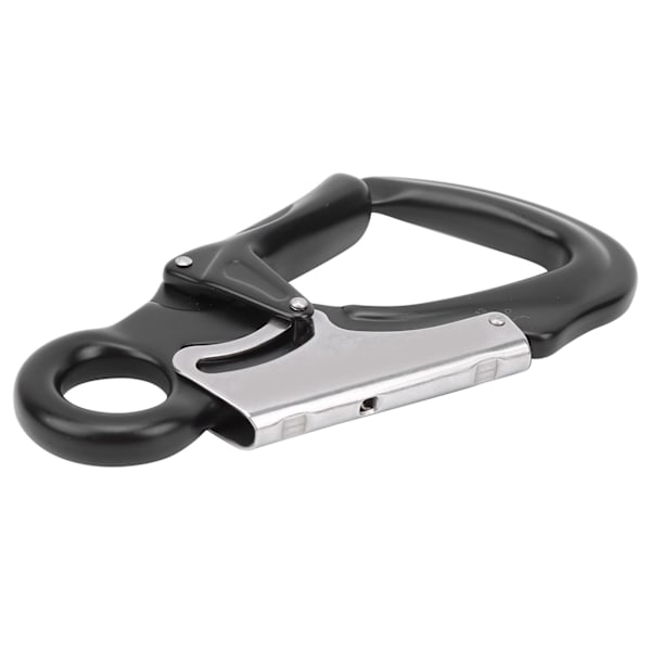 Camnal AutoLock D Låsende Snap Aluminium Snap Lås Krog Clip til Klatring i Klipper og Træer (Sort)